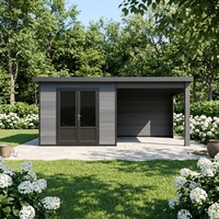 D-Serie Moderne WPC Holz-Gartenhäuser Robuste Kugelsichere Glasfenster mit Konstanter Temperatur für den Außenbereich EASYGREEN
