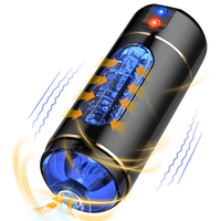 Masturbateur masculin de poche, Godet de masturbation automatique, Vibrateur d'entraînement pénien à commande vocale intelligente, Jouet sexuel