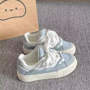 Chaussures de marche décontractées style coréen Nouvelle collection Printemps/Été 2026 Uniques et mignonnes à semelle épaisse en cuir véritable avec soutien de la voûte plantaire - Product Image 3