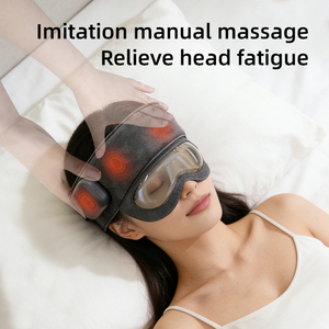 Masseur de tête et d'oreilles 2 en 1, chaleur électrique, pression d'air, casque de massage du cuir chevelu à <span class=keywords><strong>domicile</strong></span> - Product Image 2