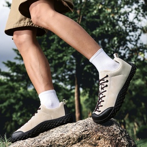 Zapatos Deportivos Unisex para <span class=keywords><strong>Senderismo</strong></span>, Estilo Alemán |   <span class=keywords><strong>Zapatillas</strong></span> de Deporte Impermeables Antideslizantes con Parte Superior de Cuero para Otoño, para Pies Anchos, Estilo Descalzo, Tallas Grandes - Product Image 1
