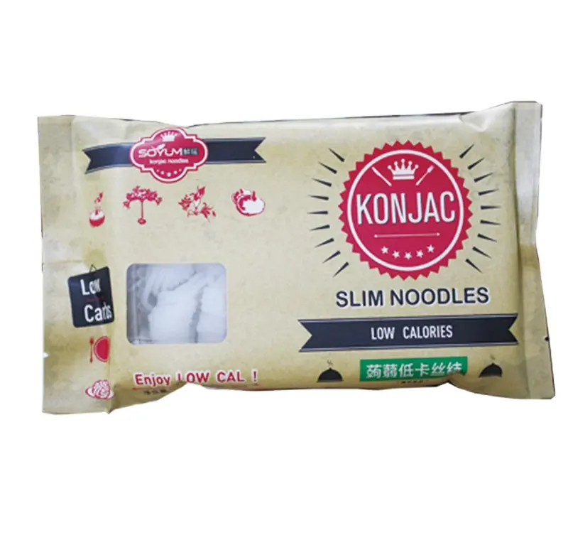 Instant Bulk Nul Noedels Shirataki Noodle Voedsel Konnyaku Noodle Lage Carb Verfijnd Haccp Zak Doos Brc Iso Jas Nop ifs