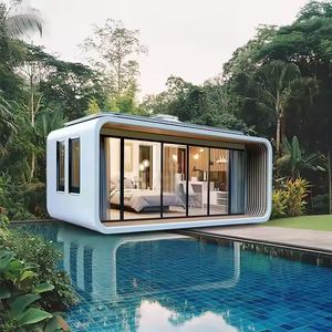 Nhà cung cấp nhà máy mới thương hiệu 2024 sang trọng điện thoại di động <span class=keywords><strong>mini</strong></span> viên nang táo cabin nhà với prefab 40ft 3 phòng ngủ bán buôn tùy chỉnh. - Product Image 4