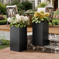 Jardinière en aluminium sur mesure de grande taille, bac de jardin décoratif en métal pour la maison, l'hôtel, l'aménagement paysager commercial et les espaces publics