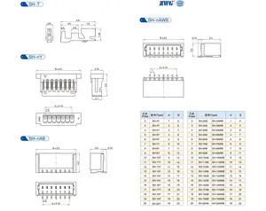 ZWG 1.0mm SH 16pin BM12B-SRSS-TB Header Pin JST Connector SH/SR Series Pitch 1.0mm Connector