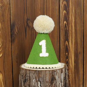 Nouvel Arrivage Chapeau Conique en <span class=keywords><strong>Feutre</strong></span> pour Bébé 1er Anniversaire Garçon Fille, Chapeau d'Intérieur Familial avec Numéro pour Anniversaire, Noël, Halloween - Product Image 3