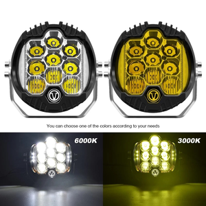 Phare antibrouillard 90W LED pour voiture, éclairage de travail 7 pouces blanc 6000 Lumens, ampoule H4 12V, système d'éclairage automobile 4x4 tout-terrain pour camion - Product Image 4