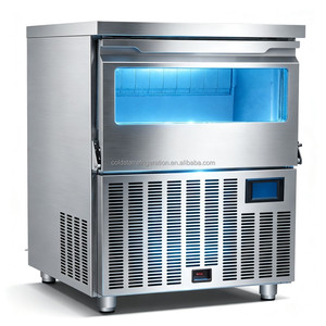 Machine à glaçons entièrement automatique sous comptoir, production stable de glaçons carrés, pour café, bar et commerces de boissons fraîches. - Product Image 1