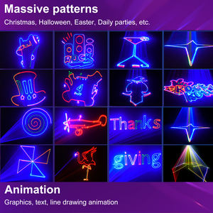 Proyector Láser RGB de 3W para Interiores, DMX512 IP20, Animación Romántica para el Primer Baile y Pista de Baile - Product Image 4