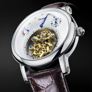 <span class=keywords><strong>Orologio</strong></span> Meccanico da <span class=keywords><strong>Uomo</strong></span> di Lusso con Quadrante Scheletrato, in Acciaio Inossidabile, Luminoso, Impermeabile, per Business e Casual - Product Image 3