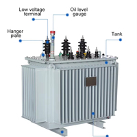 Transformador de Distribución Trifásico Sumergido en Aceite ONAN de 50 kVA, 80 kVA, 100 kVA, 160 kVA, 11 kV, 480 V, Modelo S13, Marca PKNY