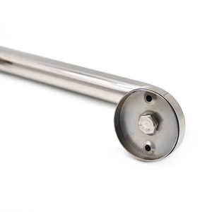 Barra de apoyo para baño de acero inoxidable, recta, 40 cm, acabado cepillado, soporte de seguridad para uso en inodoros para personas mayores - Product Image 4