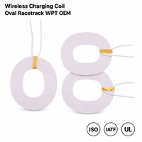 Bobine de charge sans fil ovale personnalisée, enroulement en spirale de type circuit de course, à noyau d'air, plaque émettrice multi-bobines pour la vente en gros OEM
