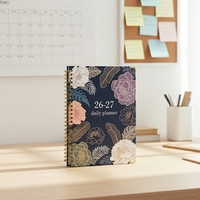 Agenda Quotidien Personnalisé 2026-2027, Planificateur Mensuel, Suivi des Objectifs, Journal, Carnet Spirale, Bureau, Étudiants, École, Cahier Personnalisé