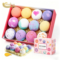 Bola Mandi Detoks Garam Epsom, Bola Mandi Herbal untuk Tidur Nyenyak, Bola Mandi Kelopak Bunga, Perlengkapan Spa Beraroma Lavender