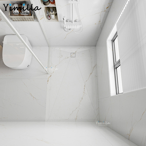 Base de <span class=keywords><strong>Ducha</strong></span> de Mármol Blanco Carrara <span class=keywords><strong>a</strong></span> Precio Directo de Fábrica, Personalizable en Cualquier Tamaño, con Placa Decorativa y Brida para Azulejos <span class=keywords><strong>a</strong></span> Juego, Perfil Bajo - Product Image 2