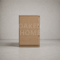Commode de rangement OAKEN pour chambre à coucher, personnalisable, en chêne poli à la main, grande capacité, 6 tiroirs, meuble de maison de luxe