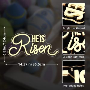 È risorto insegna al Neon Easter insegne per decorazioni murali Jesus luci Custom Neon Led - Product Image 3
