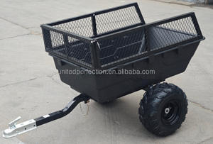 최저가 고하중 스틸 유틸리티 트레일러 500kg 용량 분체 도장 ATV 견인식 정원 카트 소량 주문 가능 공장 직공급 - Product Image 2