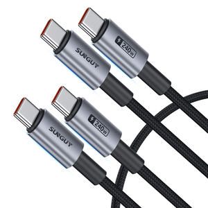 สายดาต้า SUNGUY 240W PD USB C สำหรับชาร์จเร็ว สายไฟ USB C สำหรับโทรศัพท์ แล็ปท็อป และใช้ในรถยนต์ - Product Image 1