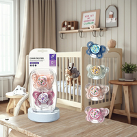 Vente en gros Nouvelle sucette pour bébé avec motif animal sans BPA Forme de mamelon Design tendance pour 0-12 mois personnalisé