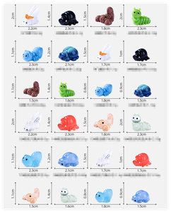 Moth Beetle Scorpion Chenille Fourmi 3d Micro Résine Animal Artisanat Ornement Figurines Lumineuses Insecte Enfant Jouer Jardin Kit - Product Image 2