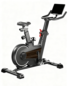 Steel Upright Exercise Bike LCD Display Wool Felt Resistance 6-13kg Flywheel for Sports Entertainment <strong>Fitness</strong> <strong>Body</strong> <strong>Building</strong> - Product Image 1