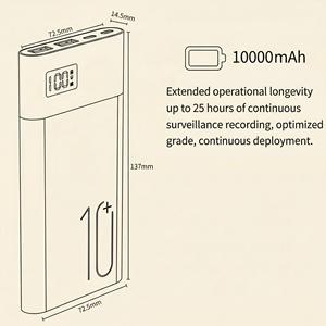 กล้องพาวเวอร์แบงค์ Tuya WiFi ความละเอียด 1080p พร้อมแบตเตอรี่ 10000mAh และระบบมองเห็นในเวลากลางคืน - Product Image 4
