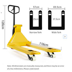 Elektronischer 2-Tonnen-Palettenhubwagen mit Waage, hydraulischer 1,5-Tonnen-Handhubwagen mit manueller Hubwagenwaage - Product Image 2