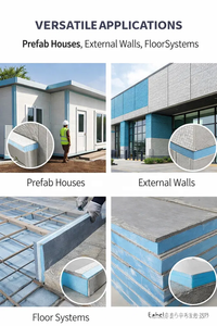 Pannello Sandwich in Cemento XPS EPS Affidabile per Pareti Divisorie <span class=keywords><strong>di</strong></span> Negozi Commerciali e Centri Commerciali con Costruzione Rapida e Sicurezza Antincendio - Product Image 5