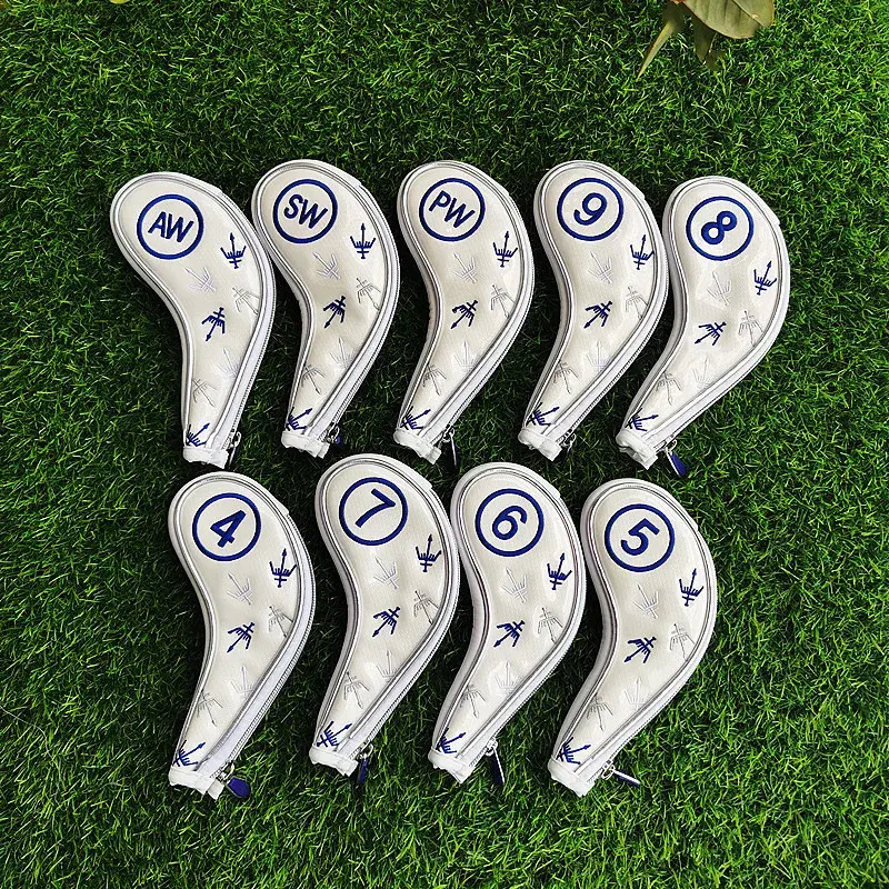 George spirit golf club head cover, iron club protective cover, high-quality PU plus velvet iron cover, 456789APS, 9pcs