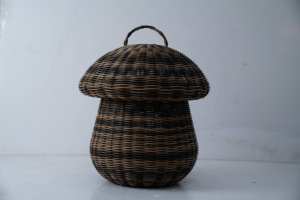 Neuheit: Umweltfreundliches Rattan-Geflecht Haustiernest, Niedliches Anti-Rattan Pilzhaus für Katzen und Hunde - Product Image 5