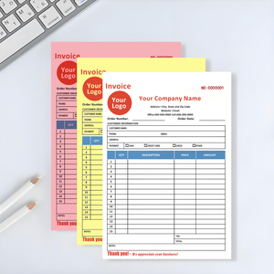 Biểu tượng tùy chỉnh A5 mua hàng hình thức 2 phần A4 <span class=keywords><strong>carbonless</strong></span> bản sao 8.5x11 inch hóa đơn cuốn sách <span class=keywords><strong>carbonless</strong></span> giấy các tông Cuốn sách nhận - Product Image 5