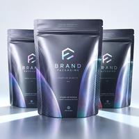 Sachets Doypack Personnalisés Brillants et Hermétiques avec Fenêtre Transparente pour Noix Mélangées, Fruits Secs et Raisins