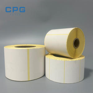 Etiqueta Adhesiva con Código de Barras Personalizada a Precio de Fábrica, 100*150 57*55, Impermeable, Adhesivo Térmico Directo, Rollo de Etiquetas de Envío - Product Image 1