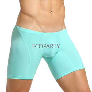 <span class=keywords><strong>SEOBEAN</strong></span> hommes confort Fit longues jambes Boxer slips doux Stretch sous-vêtements de sport hommes boxeurs solide glace soie caleçon Boxer Shorts - Product Image 3