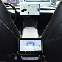 Panel de CA Estéreo Android para Tesla Modelo 1, Modelo 3, Modelo Y, X, S, Sistema de Entretenimiento Multimedia para Asientos Traseros con Pantalla IPS QLED