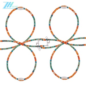 Naturale turchese Apatite spinosa ostrica tonda deads come gemma collana per l'amante e la famiglia scelta perfetta - Product Image 3
