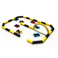 Piste de course gonflable personnalisée Minye en caoutchouc/PVC pour karts et voitures tamponneuses, à vendre, accessoires pour karts