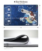 Tapis de souris de jeu antidérapant, lavable, imprimé sur mesure, grande base en caoutchouc, en gros, en stock, pour ordinateur, laboratoire, tapis de jeu TCG