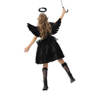 Costume d'Halloween pour filles, robe d'<span class=keywords><strong>ange</strong></span>, de démon ou de vampire, tenue pour enfants, robe de fée, costume de spectacle - Product Image 4