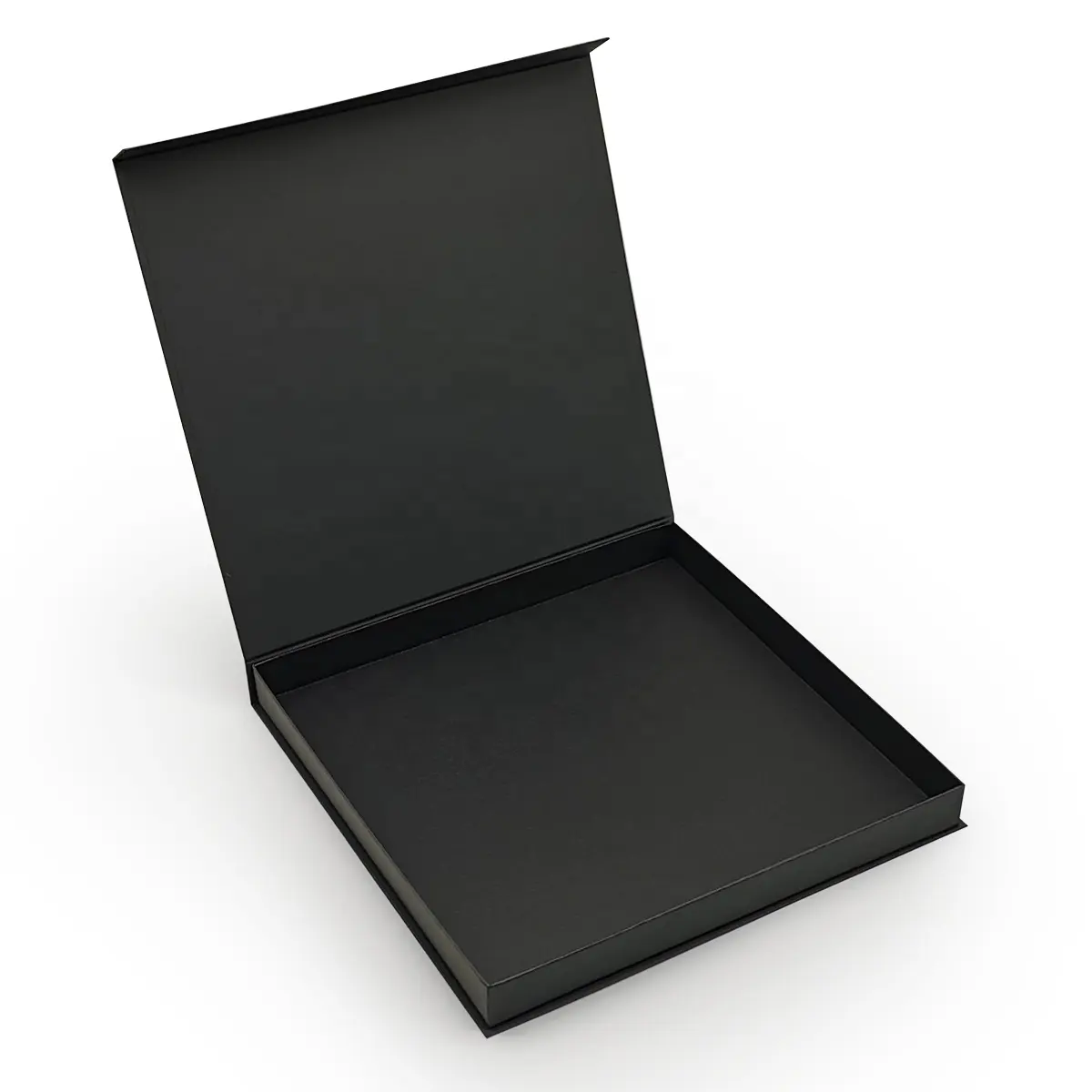맞춤형 로고 럭셔리 매트 딱딱한 블랙 선물 상자 마그네틱 제품 폐쇄 골판지 종이 상자 뚜껑이있는 접이식 상자