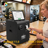 Terminal de commande automatique pour restauration rapide, Kiosque de caisse intelligent pour la vente au détail, Machine de paiement et de change automatique