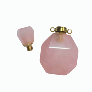 ขวดน้ำหอมโรสควอตซ์ ขวดคริสตัลธรรมชาติ - Product Image 3