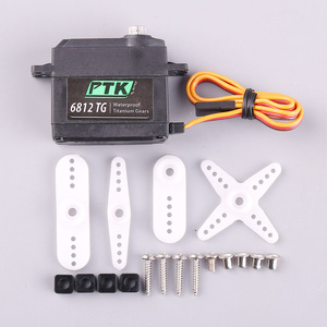 Ptk 6812tg <b>D</b> Standard Servo High Torque Titanium Gears Waterproof Rc Boat Ship <b>Model</b> - Product Image 2