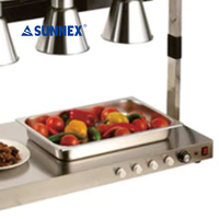Lampes chauffantes pour aliments en acier inoxydable pour hôtels, restaurants, buffets et traiteurs