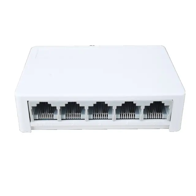 Power supply DC 5V1A 5 port 100M fast ethernet fiber network switch