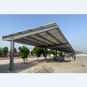 Nouvelle structure de stationnement solaire en acier préfabriquée imperméable, <span class=keywords><strong>garage</strong></span> automobile indépendant et mini-entrepôt <span class=keywords><strong>à</strong></span> <span class=keywords><strong>louer</strong></span> - Product Image 1