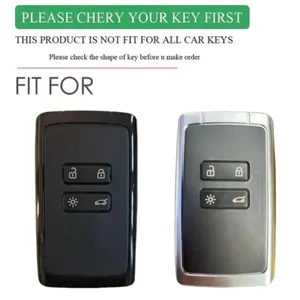 Housse de protection en silicone pour clé de <span class=keywords><strong>voiture</strong></span> <span class=keywords><strong>Renault</strong></span> Captur Megane Talisman Espace Clio Zoe Koleos Scenic 4 Arkana Dacia Sandero Card - Product Image 2