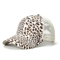 Gorra Trucker de Calavera y Esqueleto para Mujer, Gorra de Béisbol de Halloween con Malla Trasera, Estilo Gótico para Festival, Gorra Trucker de Leopardo OEM/ODM